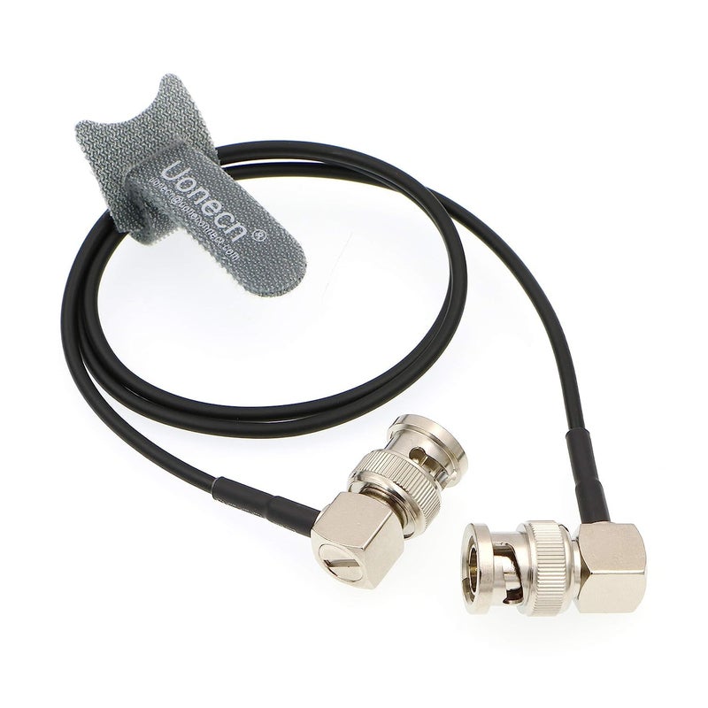 Uonecn Flexible HD SDI Cable RG179 Right Angle BNC Male to Right Angle BNC Male 75ohm Blackmagic HyperDeck Shuttle BMCC BMPC Hyperdeck Cameras - Image 1